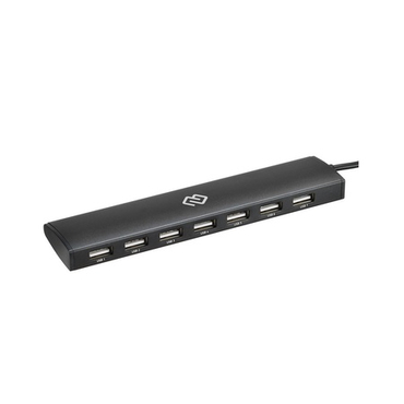 Разветвитель USB 2.0 Digma HUB-7U2.0-UC-B, 7-портовый, черный